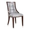 Manhattan Comfort Fifth Avenue Faux Leather Dining Chair (Set of Two) in Silver and Walnut DC008-SV - alternate 5